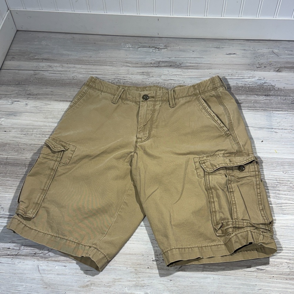 Gap Shorts Mens W30 Khaki Cargos Utility‎ Combats Military Casual Zip Fly